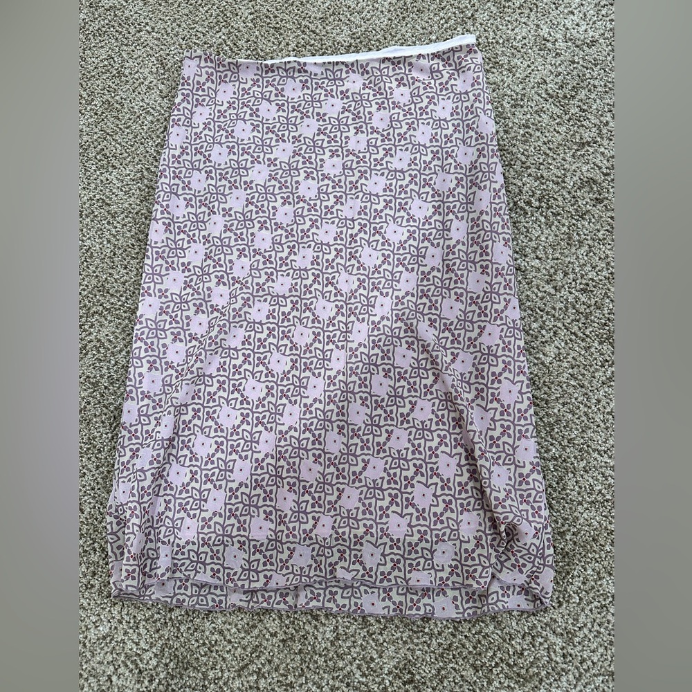 Zara Basic pink and violet Skirt size L